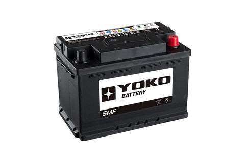 Batería Yoko 57113 71 Ah 650 CCA · Positivo derecha
