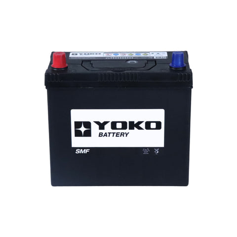 Batería Yoko 55B24RS 45 Ah 430 CCA · Positivo izquierda