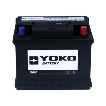 Batería Yoko 55559 55 Ah 480 CCA · Positivo derecha