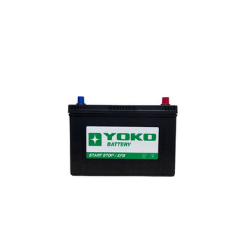 Batería Yoko EFB T110L 95 Ah 760 CCA · Positivo derecha
