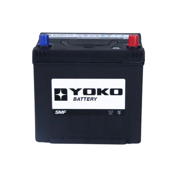 Batería Yoko 55D23L 65 Ah 550 CCA · Positivo derecha