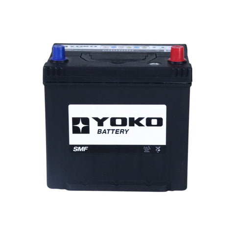 Batería Yoko 55D23L 65 Ah 550 CCA · Positivo derecha