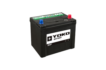 Batería Yoko EFB ECQ85 65 Ah 680 CCA · Positivo derecha