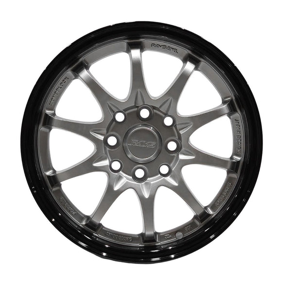 Llanta INGA 14x5.5, Plateado con borde negro, vista 2