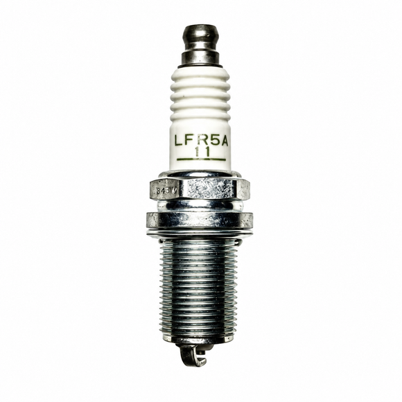 Imagen referencial de Bujías NGK LFR5A-11, pack de 4. Producto centrado sobre fondo blanco.