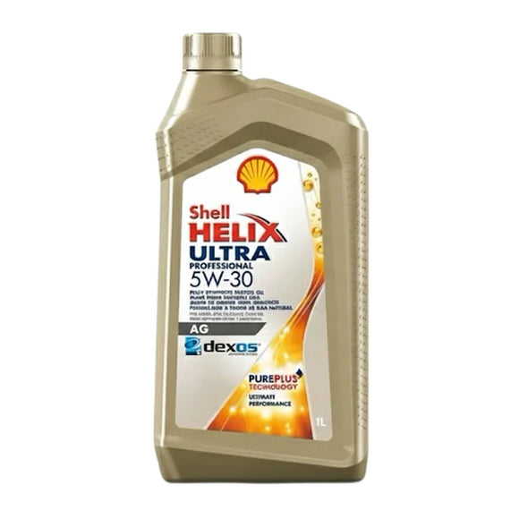 Aceite Shell Helix Ultra Professional AG 5W-30 1 L — imagen referencial sobre fondo blanco
