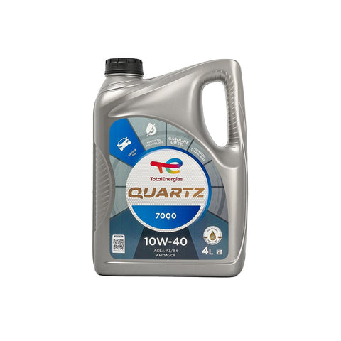 Aceite Total Quartz 7000 10W-40 4 L — imagen referencial sobre fondo blanco