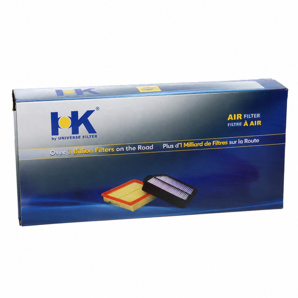 Filtro de aire HK — empaque referencial de la marca, sin código de modelo