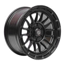 Juego de 4 llantas RIVAL 17x8.5 · 6X139 · ET 20 · Negro mate