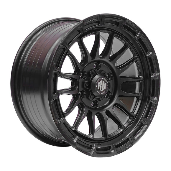 Juego de 4 llantas RIVAL 17x8.5 · 6X139 · ET 20 · Negro mate
