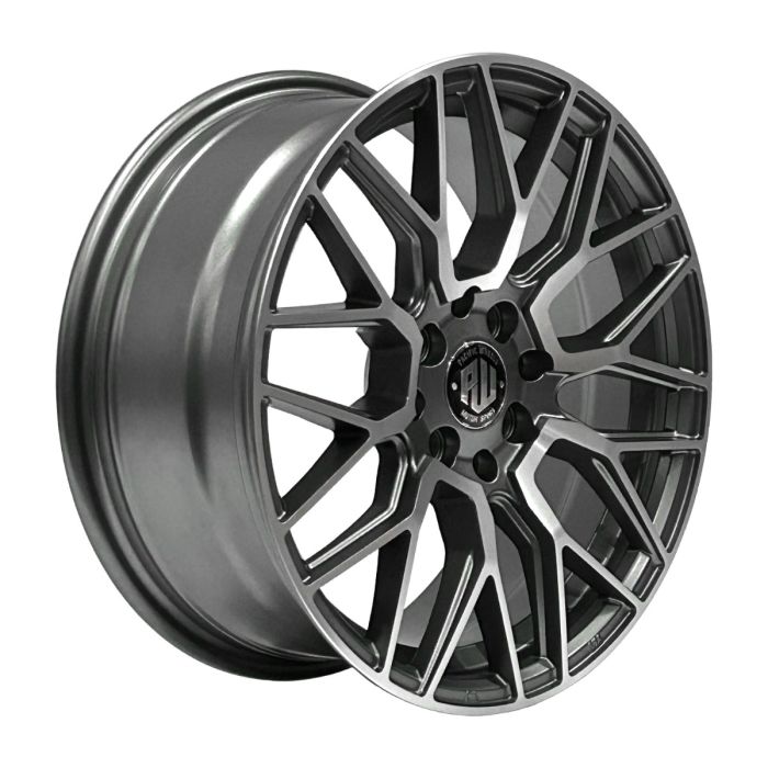 Juego de 4 llantas Storm 16x7 · 4x100/4x114 · ET 40 · Gris grafito mate mecanizado