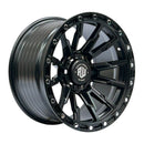 Juego de 4 llantas TRIGGER 17x9 · 6X139 · ET 0 · Negro mate con remaches cromados