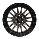 Llanta RIVAL 17x8.5, Bronce con borde negro, vista 2