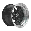 Llanta MINILIGHT 13x8, Negro con borde mecanizado, vista 1