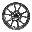 Llanta VENENO 14x5.5, Gris grafito con detalles mecanizados, vista 3