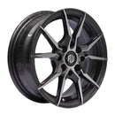 Llanta VENENO 14x5.5, Gris grafito mecanizado, vista 1
