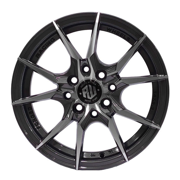 Llanta VENENO 14x5.5, Gris grafito mecanizado, vista 2