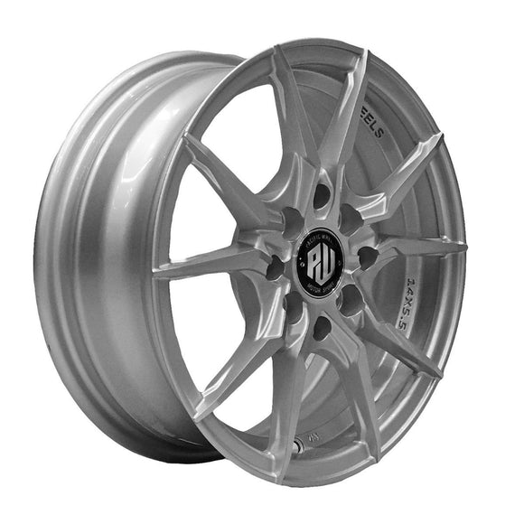 Llanta VENENO 14x5.5, Plateado mecanizado, vista 2