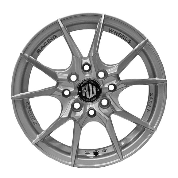 Llanta VENENO 14x5.5, Plateado mecanizado, vista 3