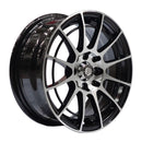 Llanta VILLENEUVE 14x6, Negro mecanizado, vista 1
