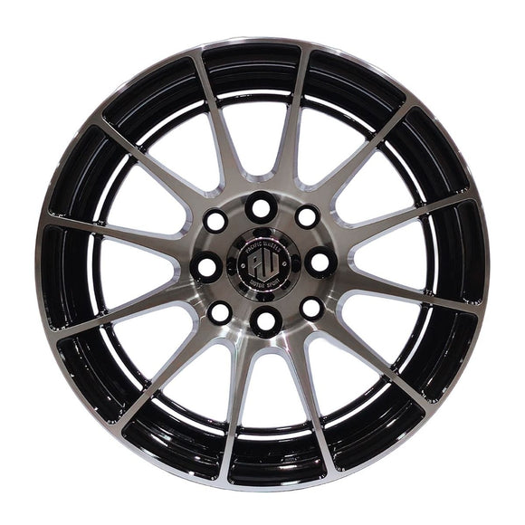 Llanta VILLENEUVE 14x6, Negro mecanizado, vista 2