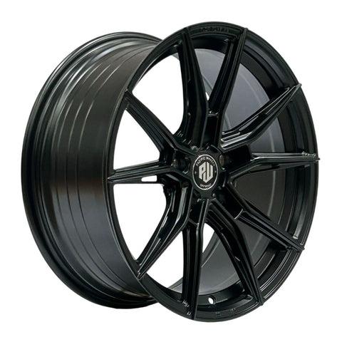Juego de 4 llantas ZATRUC 18x8 · 5X108 · ET 35 · Negro mate · Imagen referencial