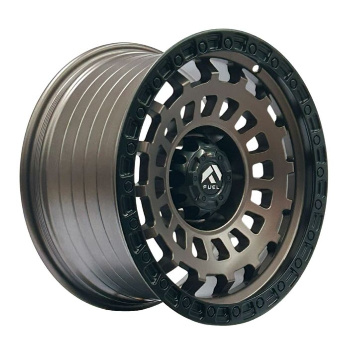 Juego de 4 llantas Zephyr 17x9 · 6x139 · ET 0 · Bronce mate con borde negro