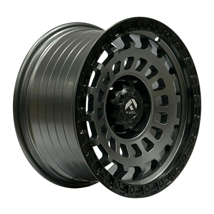 Juego de 4 llantas Zephyr 17x9 · 6x139 · ET 0 · Gris con borde negro mate